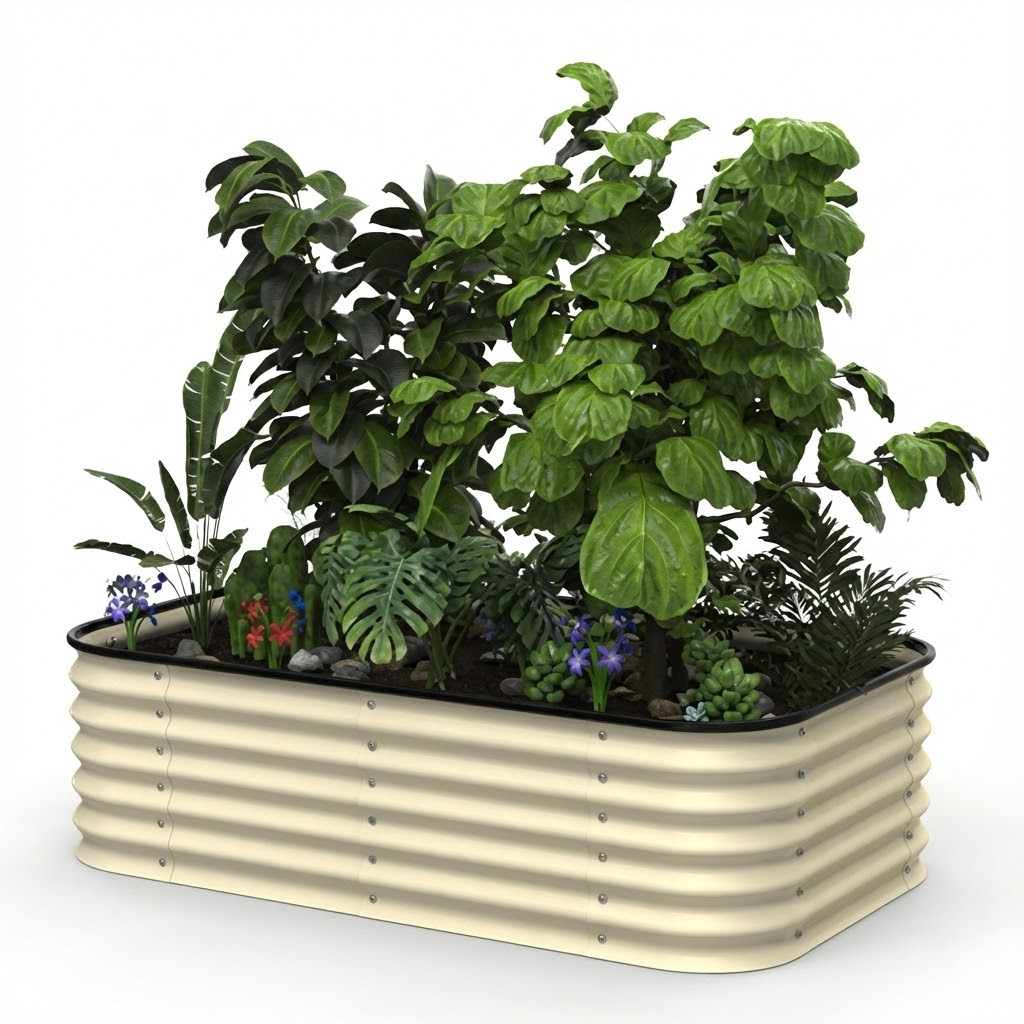 Flexibles Hochbeet-System aus Metall – 6-in-1